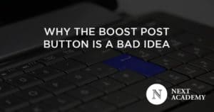 Why the boost post button is a bad idea
